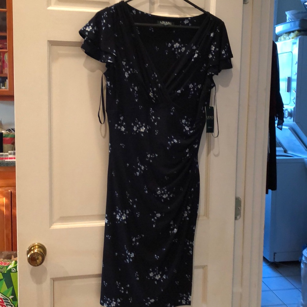 Ralph Lauren blue floral dress